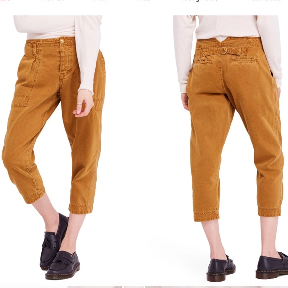 Free People Crop Chinos NWOT - Picture 1 of 8